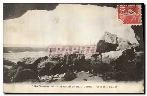 Ansichtskarte AK Charente St Georges de Didonne Sous les Falaises