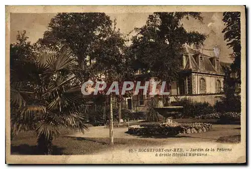 Cartes postales Rochefort sur Mer Jardin de la Poterne a droite Hopital Maritime