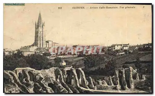 Cartes postales Saintes Arenes Gallo Romaines Vue Generale