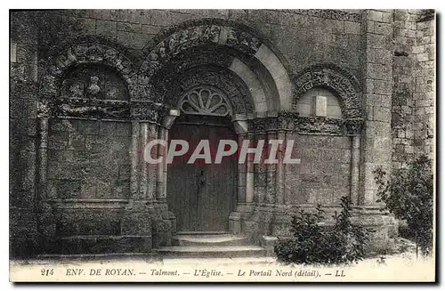 Cartes postales Env de Royan Talmoni L'Eglise Le Portail Nord