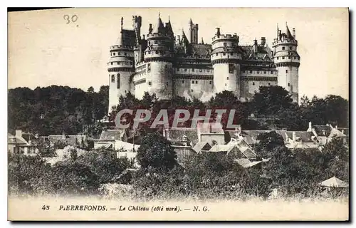 Ansichtskarte AK Pierrefonds Le Chateau Cote Nord