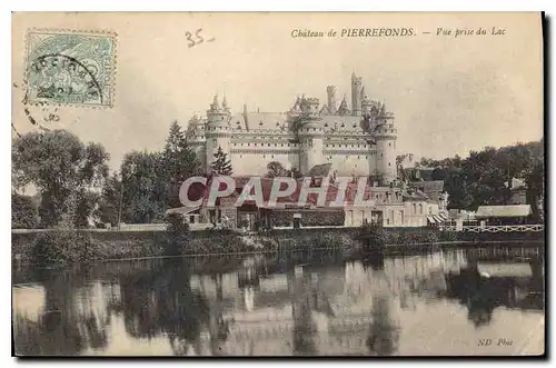 Cartes postales Chateau de Pierrefonds Vue prise du Lac