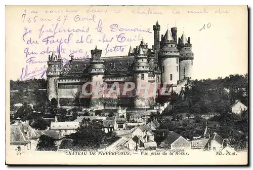 Cartes postales Chateau de Pierrefonds Vue prise de la Roche