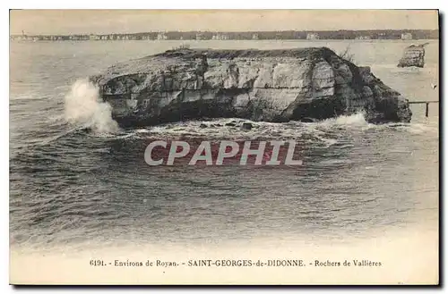 Cartes postales Environs de Royan Saint Georges de Didonne Rochers de Vallieres