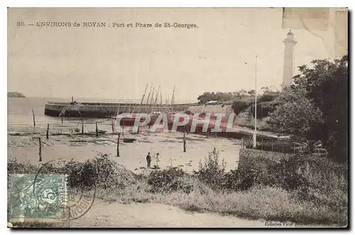 Cartes postales Environs de Royan Port et Phare de St Georges