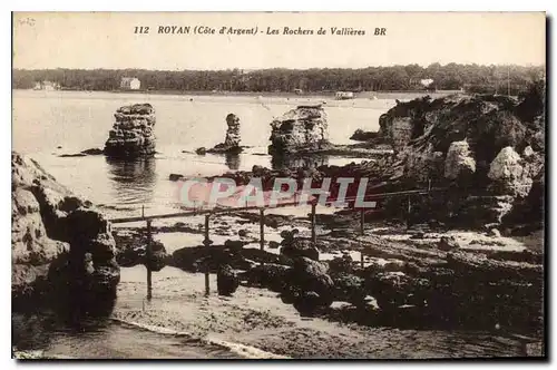 Cartes postales Royan Cote d'Argent Les Rochers de Vallieres