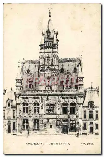 Cartes postales Compiegne L'Hotel de Ville