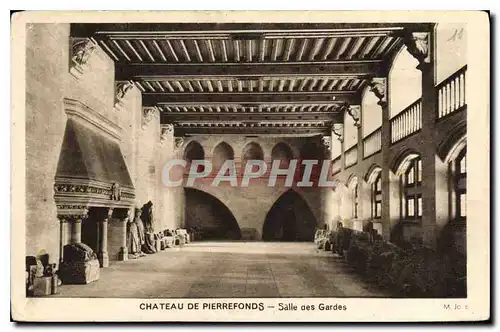 Cartes postales Chateau de Pierrefonds Sallee des Gardes