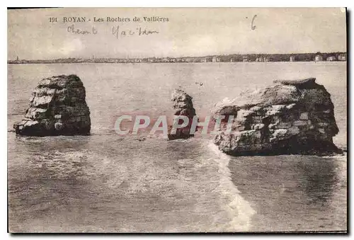 Ansichtskarte AK Royan Les Rochers de Vallieres