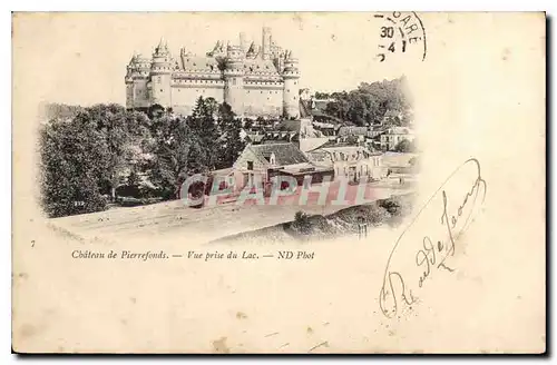 Cartes postales Chateau de Pierrefonds Vue prise du Lac