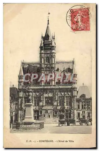 Cartes postales Compiegne L'Hotel de Ville