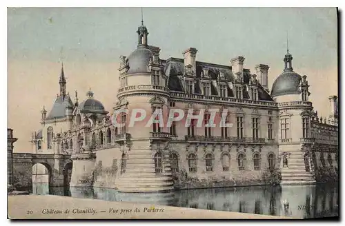 Cartes postales Chateau de Chantilly Vue prise du Parterre