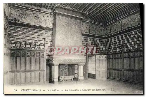 Ansichtskarte AK Pierrefonds Le Chateau La Chambre a Coucher du Seigneur