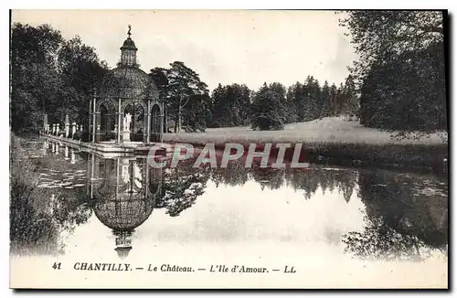 Cartes postales Chantilly Le Chateau L'Ile d'Amour