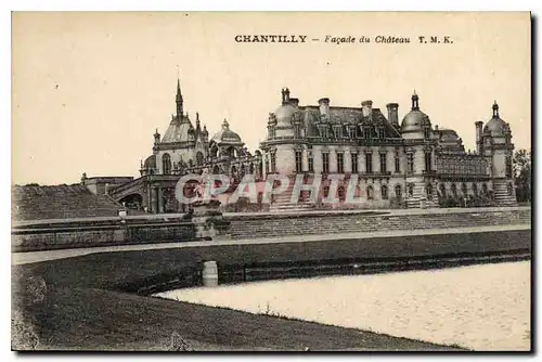 Cartes postales Chantilly Facade du Chateau