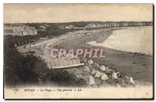 Ansichtskarte AK Royan La Plage Vue generale