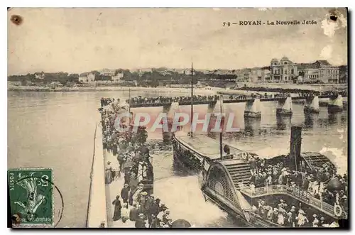 Cartes postales Royan La Nouvelle Jetee Bateau