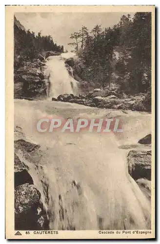 Ansichtskarte AK Cauterets Cascade du Pont d'Espagne