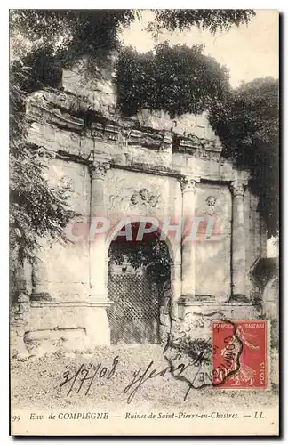 Cartes postales Env de Compiegne Ruines de Saint Pierre en Chastres