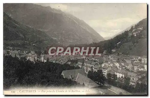 Ansichtskarte AK Cauterets Vue prise du Chemin de la Raillere