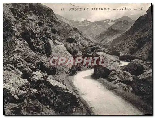 Cartes postales Route de Gavarnie Le Chaos