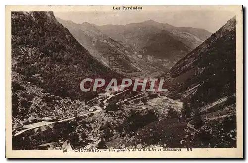 Cartes postales Cauterets Vue generale de la Railiere et Manbourat