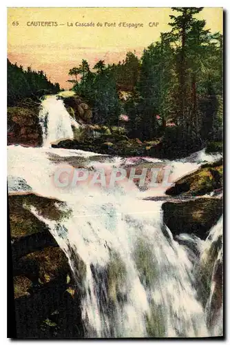 Cartes postales Cauterets La Cascade du Pont d'Espagne