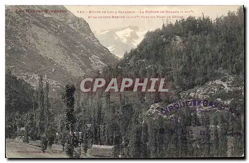 Cartes postales Route de Luz a Gavarnie La Berche de Roland