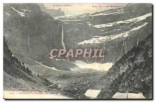 Cartes postales Les Hautes Pyrenees Interieur du Cirque de Gavarnie