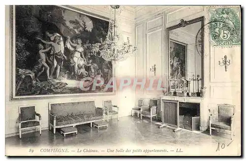 Ansichtskarte AK Compiegne Le Chateau Une Salle des petits appartements