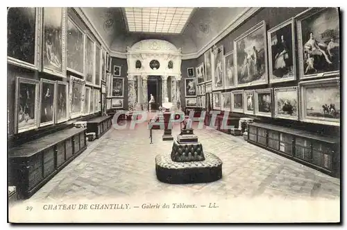 Cartes postales Chateau de Chantilly Galerie des Tableaux