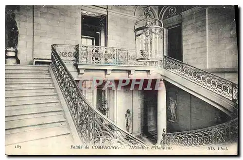 Cartes postales Palais de Compiegne L'Escalier d'Honneur