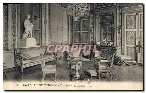 Ansichtskarte AK Chateau de Compiegne Salon des Repos