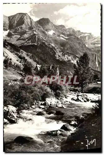 Ansichtskarte AK Cirque de Gavarnie Htes Pyr Le Gave et le massif du Marbore