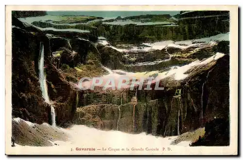 Cartes postales Gavarnie Le Cirque et le Grande Cascade