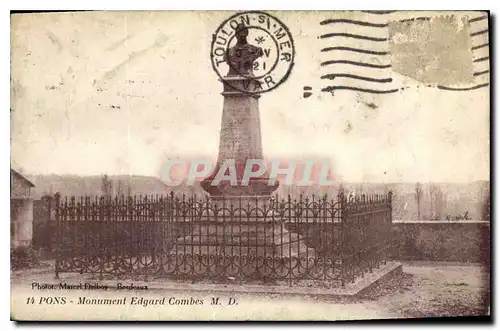 Cartes postales Pons Monument Edgard Combes