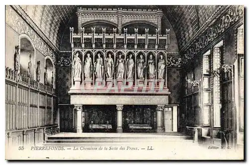 Cartes postales Pierrefonds La Cheminee de la Salle des Preux