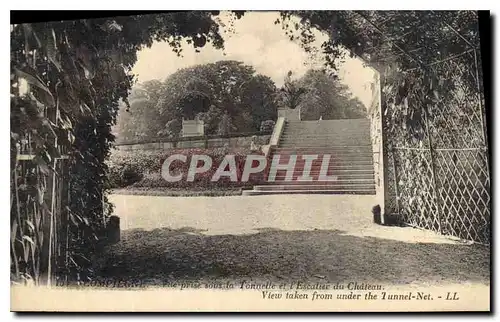 Cartes postales Compiegne Vue prise sous la Tonnele et l'Escalier du Chateau