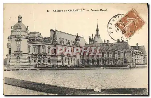 Ansichtskarte AK Chateau de Chantilly Facade Ouest