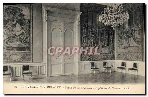 Ansichtskarte AK Chateau de Compiegne Salon de la Chapelle Tapisserie de Coriolan