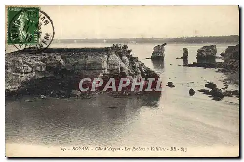 Cartes postales Royan Cote d'Argent Les Rochers a Vallieres