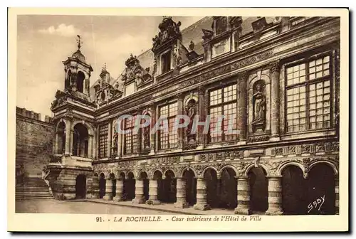 Cartes postales La Rochelle Cour interieure de l'Hotel de Ville