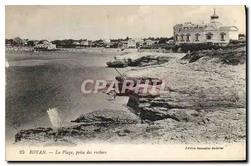 Ansichtskarte AK Royan La Plage prise des Rochers