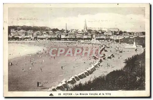 Cartes postales Royan La Grande Conche et la Ville