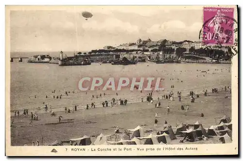 Cartes postales Royan La Conche et le Port Vue prise de l'Hotel des Autans