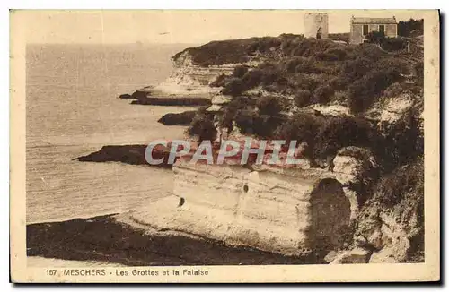 Cartes postales Meschers Les Grottes et la Falaise