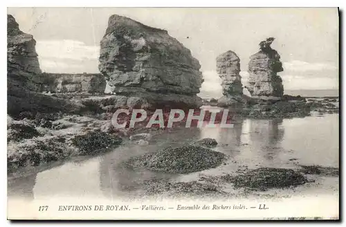 Cartes postales Environs de Royan Vallieres Ensembles des Rochers isoles