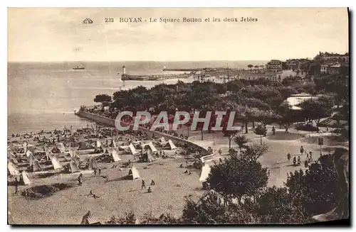 Cartes postales Royan Le Square Botton et les deux Jetees