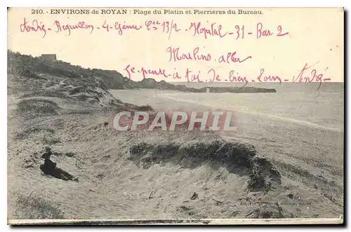 Cartes postales Environs de Royan Plage du Patin et Pierrieres du Bureau