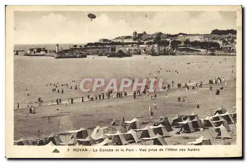 Cartes postales Royan La Conche et le Port Vue prise de l'Hotel des Autans